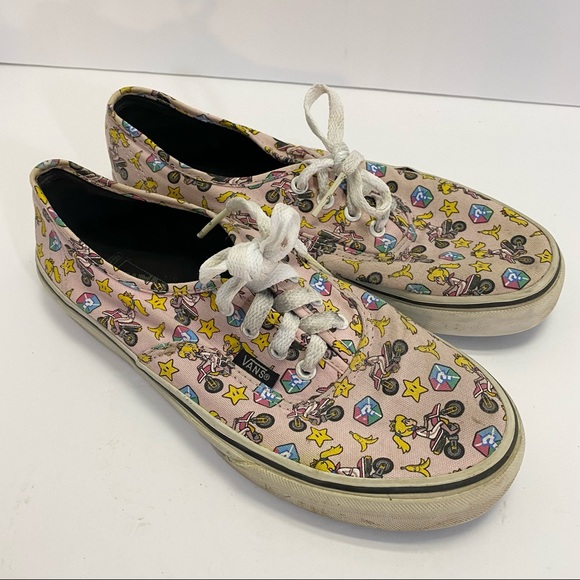 Vans | Shoes | Vans Mario Kart Nintendo Size Womens 7 Kids 6 Princess Peach  | Poshmark
